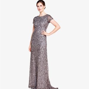 NWT Adrianna Papell sequin gown